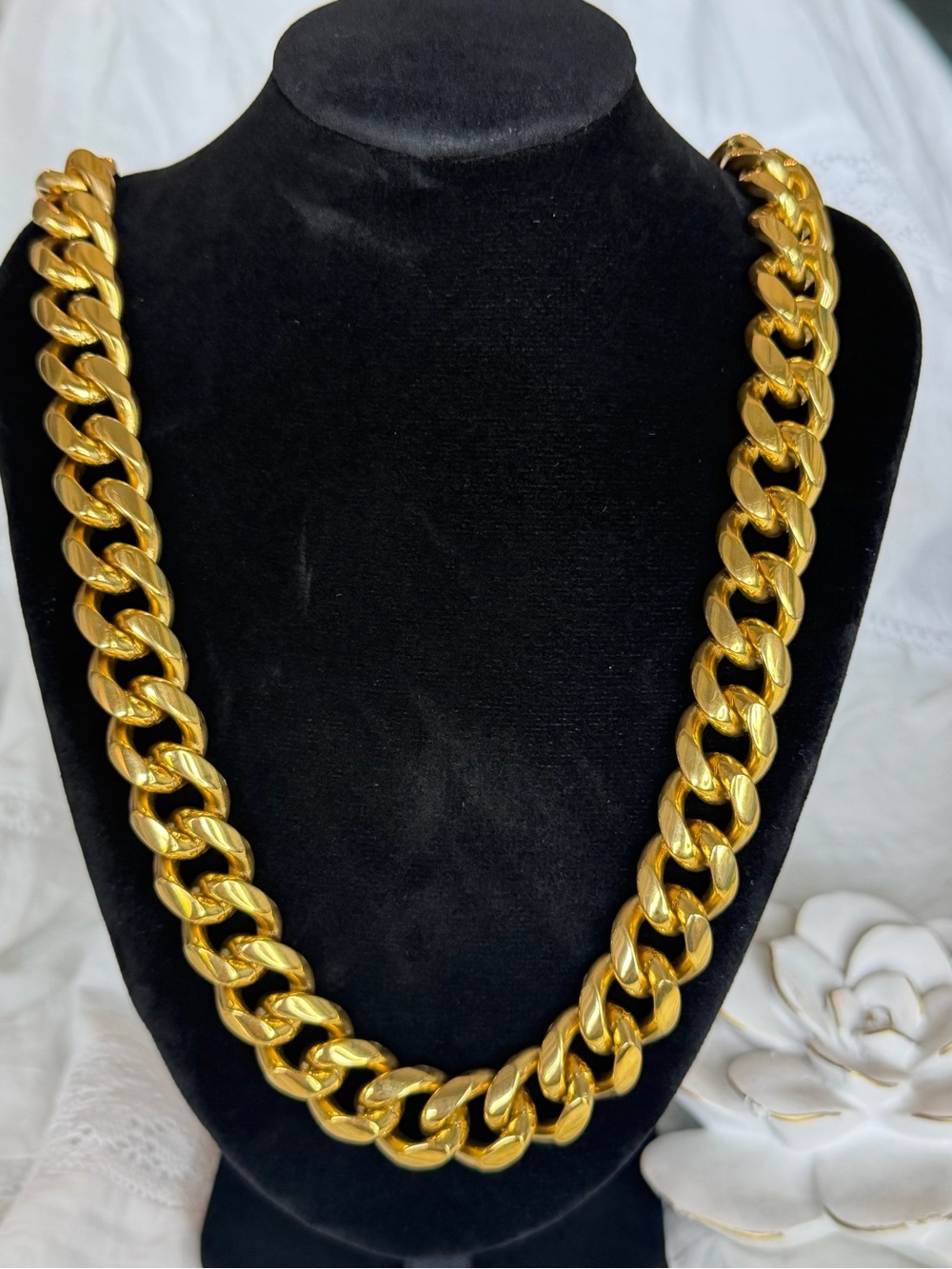 Talidara Gold PVD Cuban Link Necklace - Statement Chain